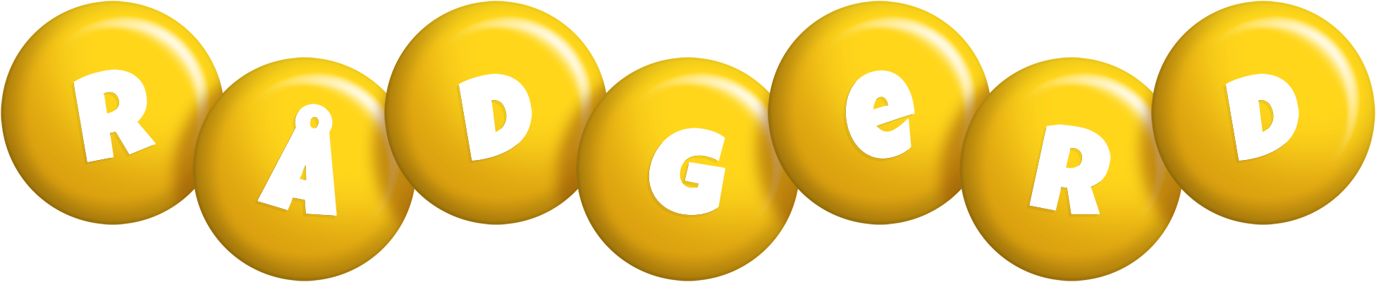 Rådgerd candy-yellow logo