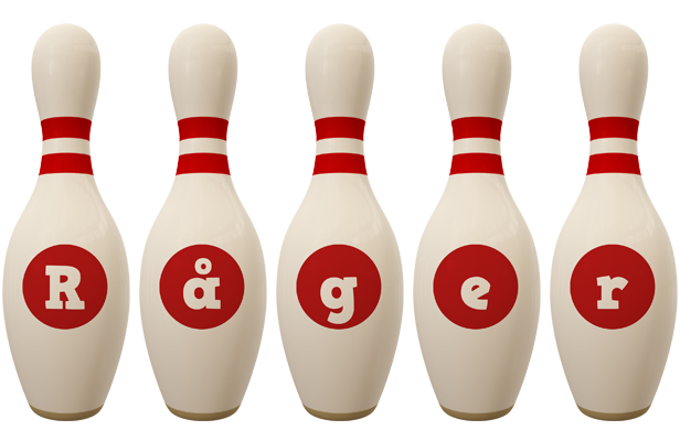 Råger bowling-pin logo