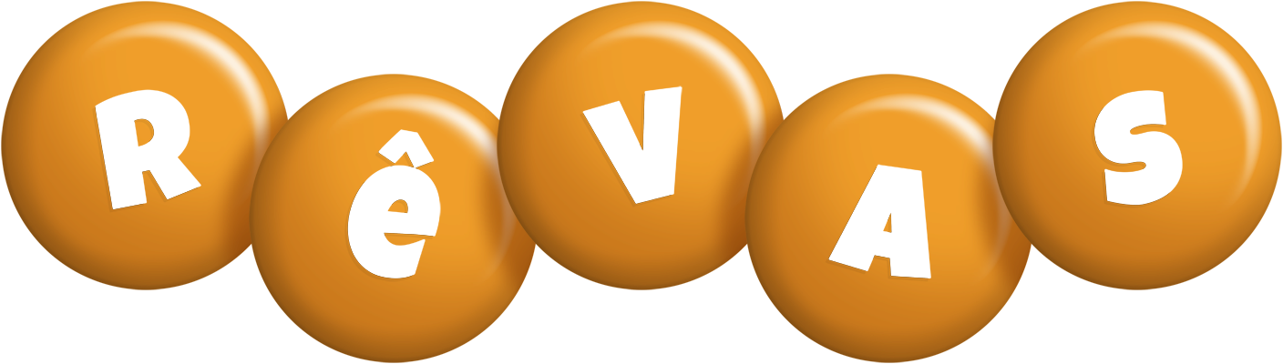 Rêvas candy-orange logo