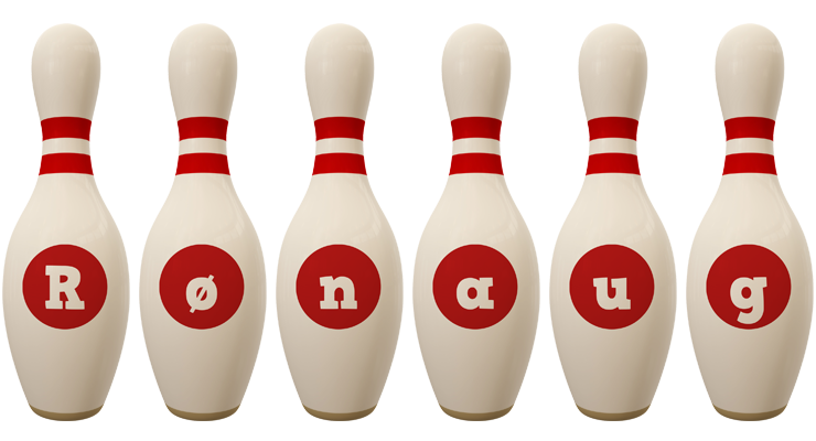 Rønaug bowling-pin logo