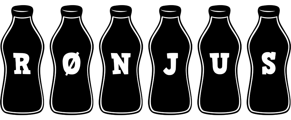 Rønjus bottle logo