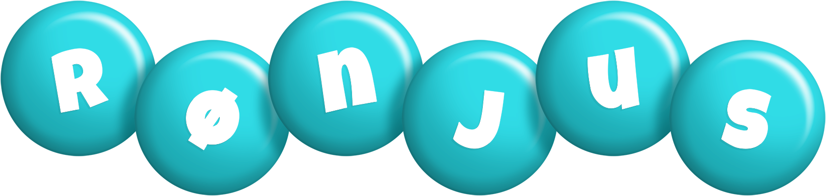 Rønjus candy-azur logo