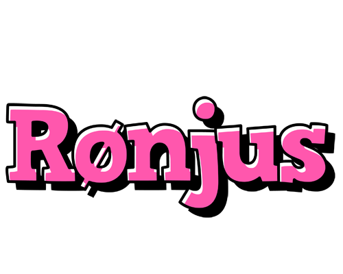 Rønjus girlish logo