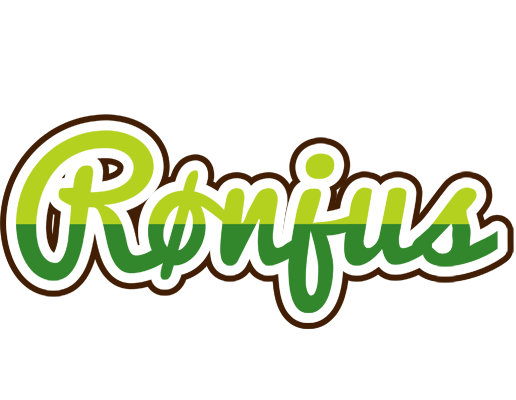 Rønjus golfing logo