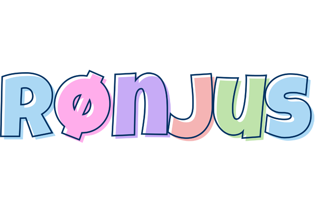 Rønjus pastel logo
