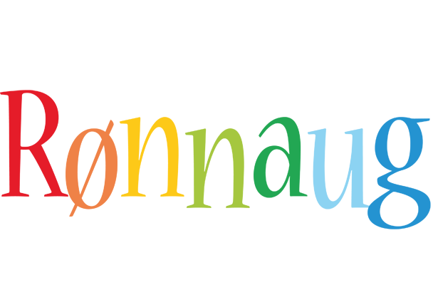 Rønnaug birthday logo