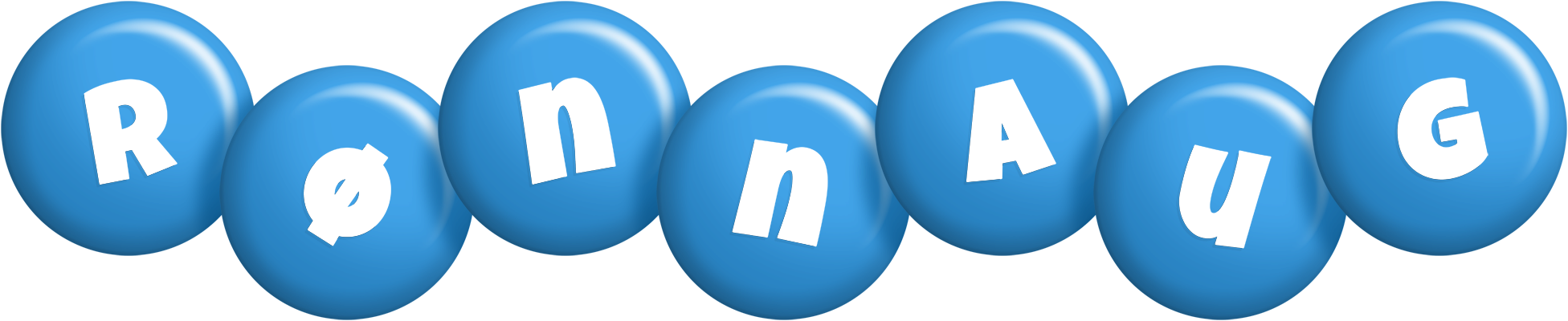 Rønnaug candy-blue logo