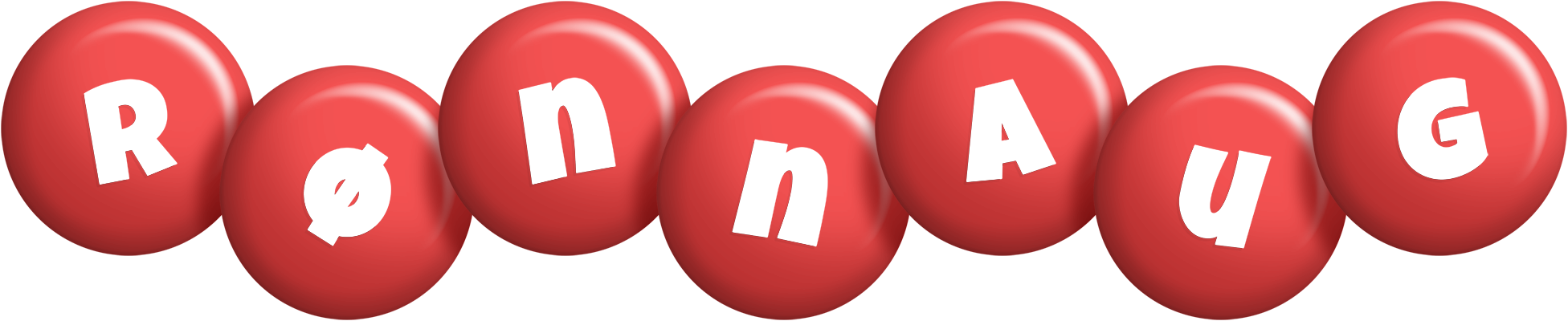 Rønnaug candy-red logo