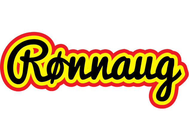 Rønnaug flaming logo