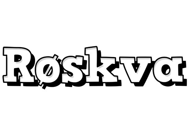 Røskva snowing logo