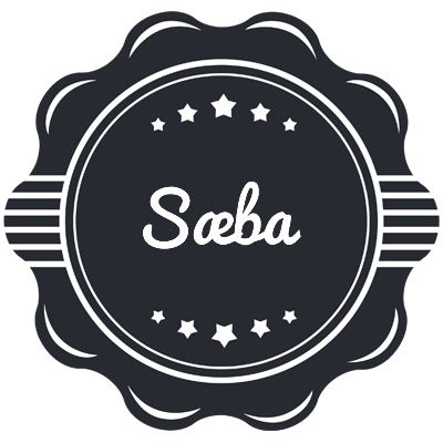 Sæba badge logo