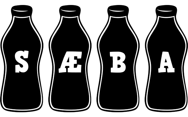 Sæba bottle logo