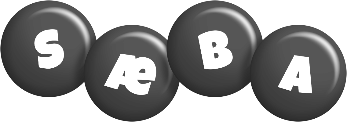 Sæba candy-black logo