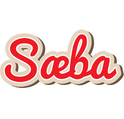 Sæba chocolate logo