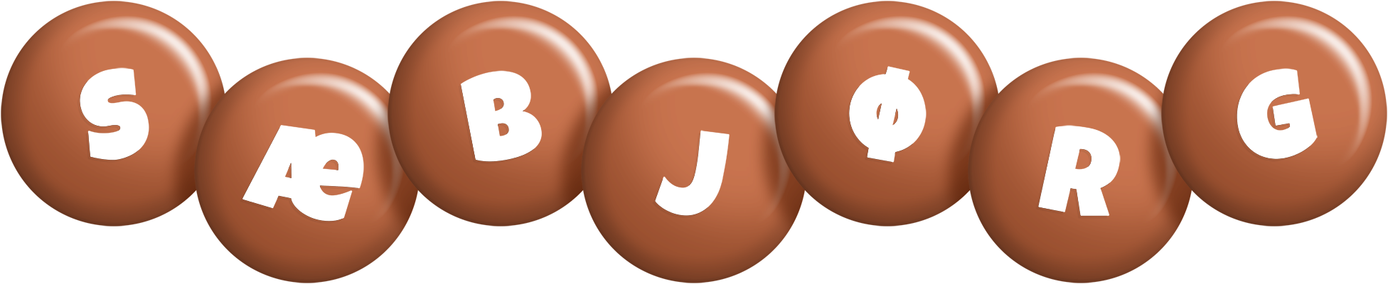 Sæbjørg candy-brown logo