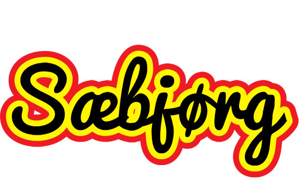 Sæbjørg flaming logo