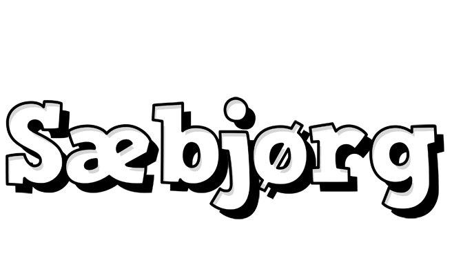 Sæbjørg snowing logo