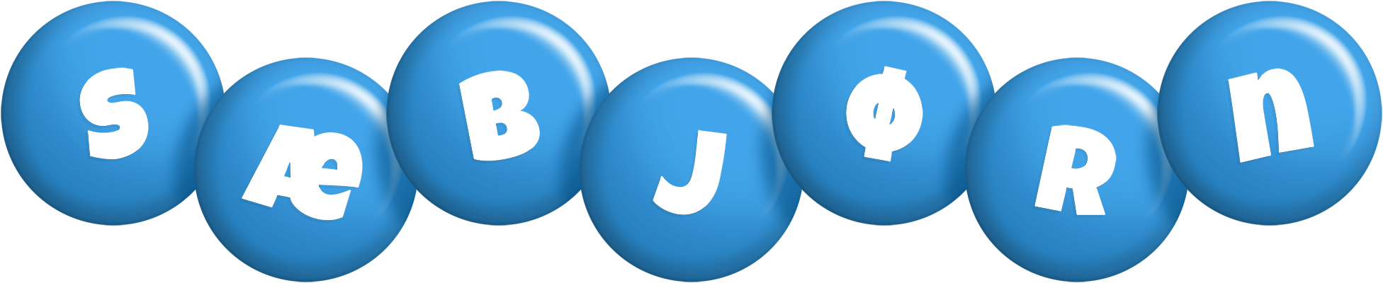 Sæbjørn candy-blue logo
