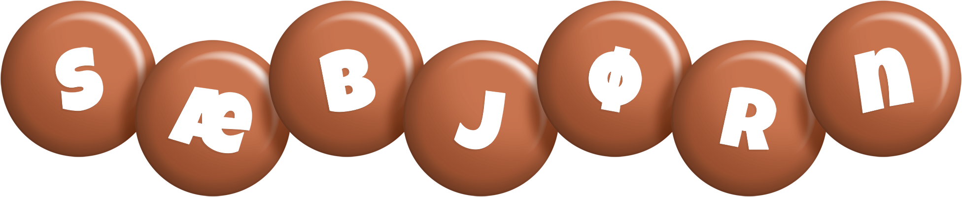 Sæbjørn candy-brown logo