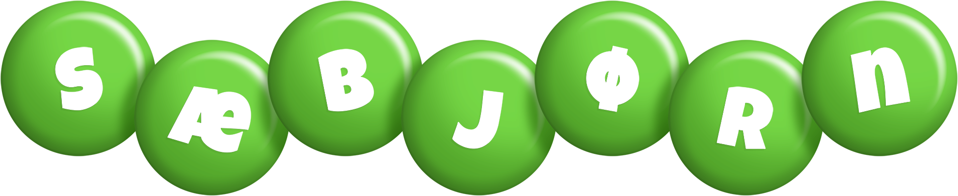 Sæbjørn candy-green logo