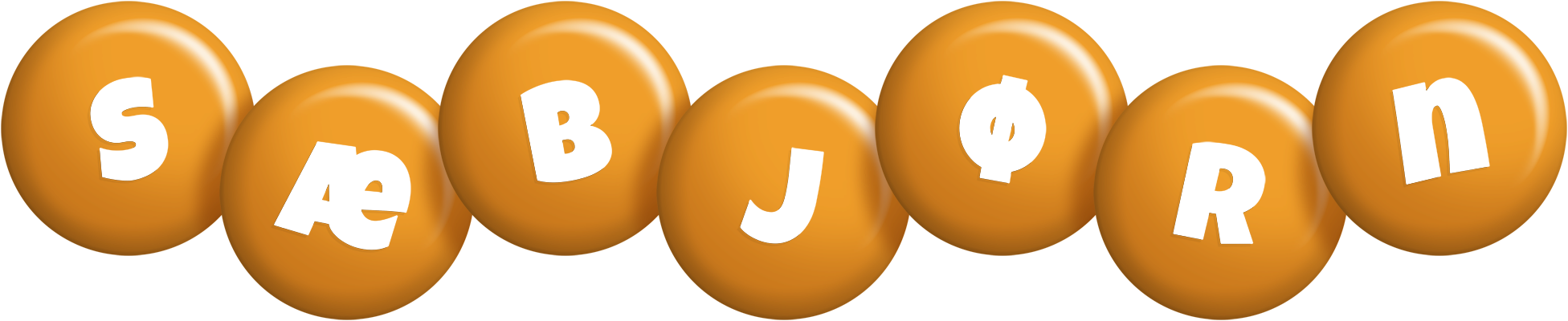 Sæbjørn candy-orange logo