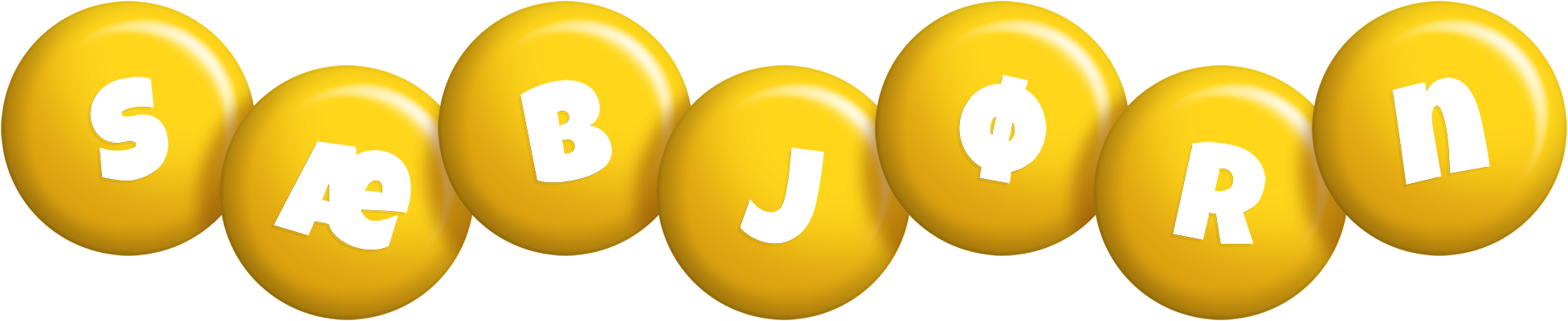 Sæbjørn candy-yellow logo