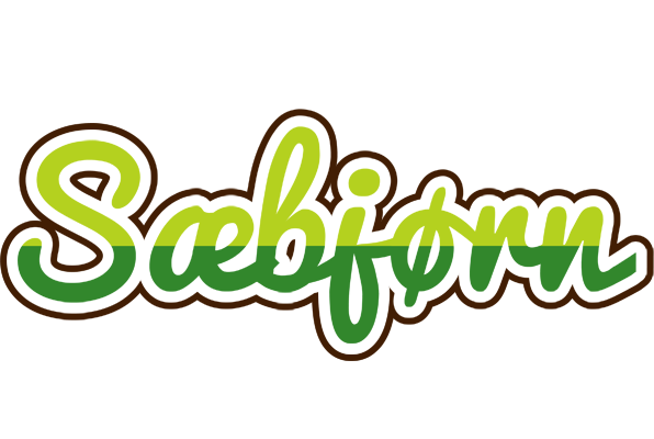 Sæbjørn golfing logo