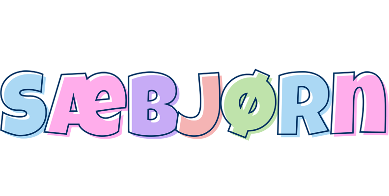 Sæbjørn pastel logo