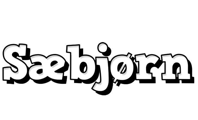 Sæbjørn snowing logo