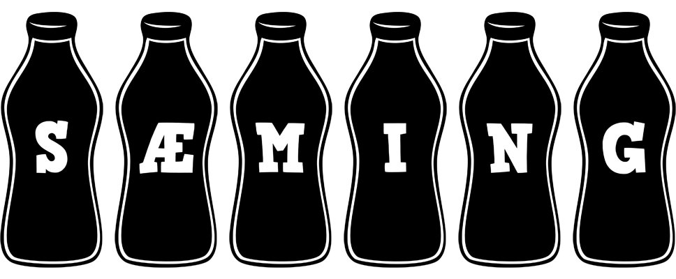 Sæming bottle logo
