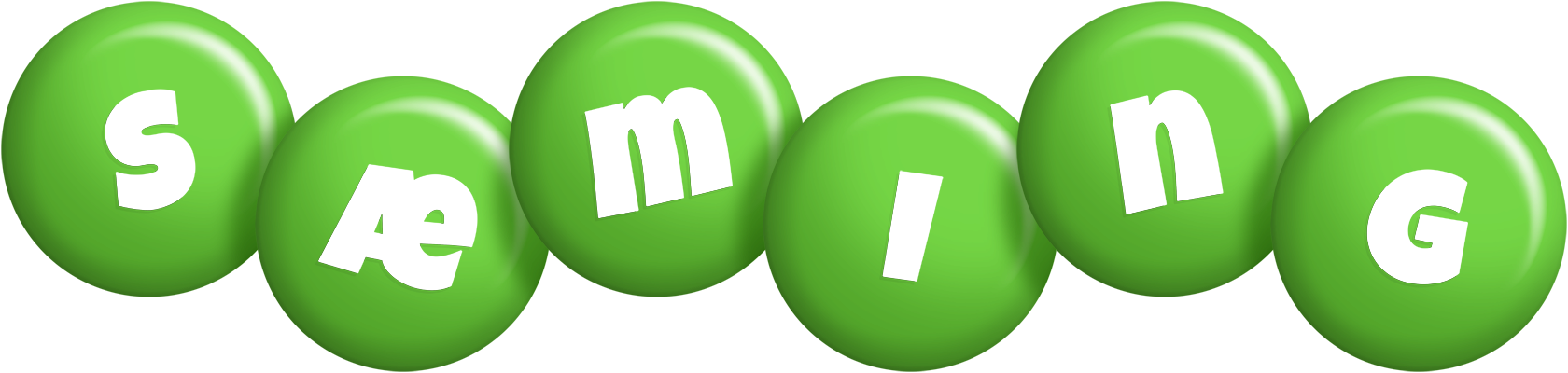 Sæming candy-green logo