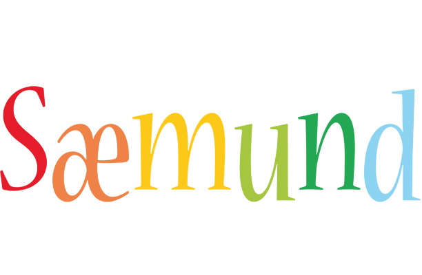 Sæmund birthday logo