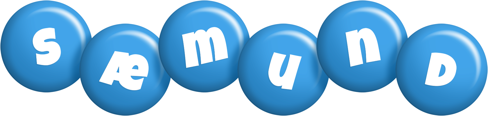 Sæmund candy-blue logo