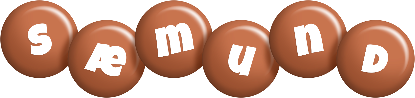 Sæmund candy-brown logo