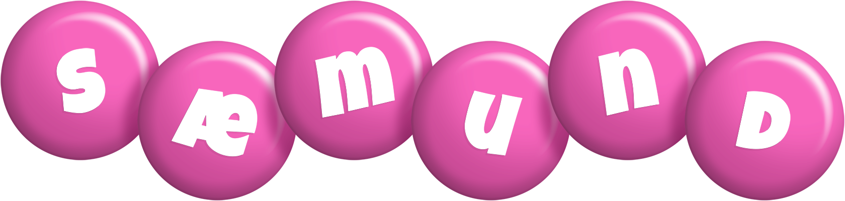 Sæmund candy-pink logo