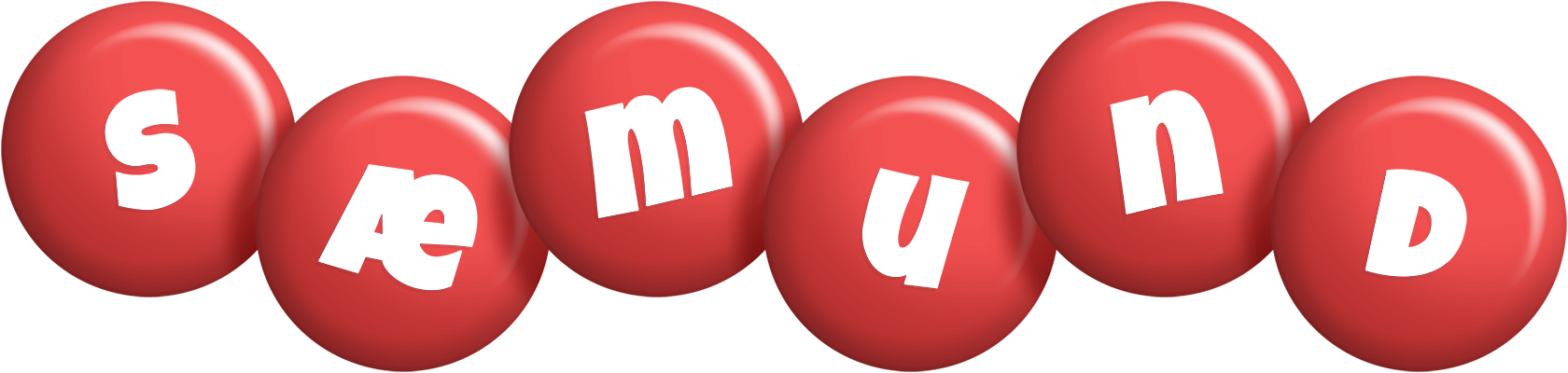 Sæmund candy-red logo