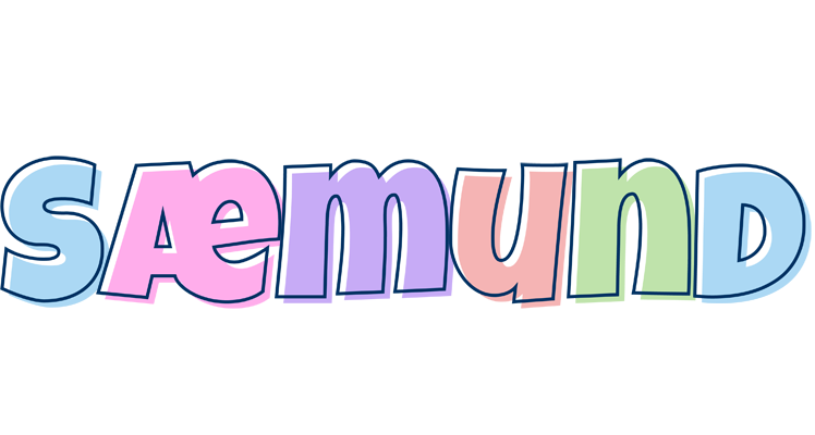 Sæmund pastel logo