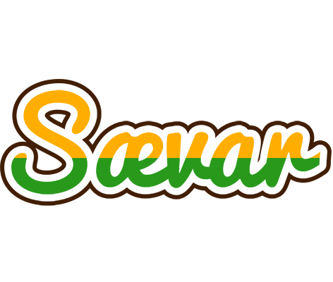 Sævar banana logo