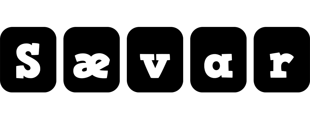 Sævar box logo