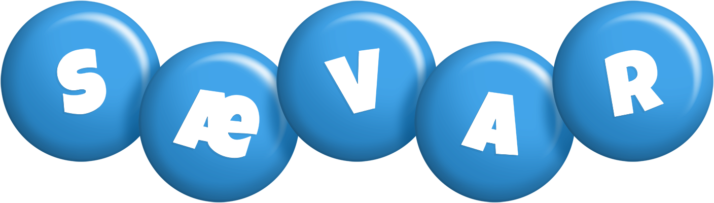 Sævar candy-blue logo