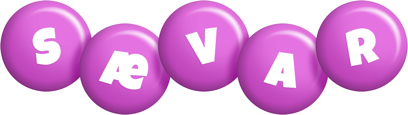 Sævar candy-purple logo
