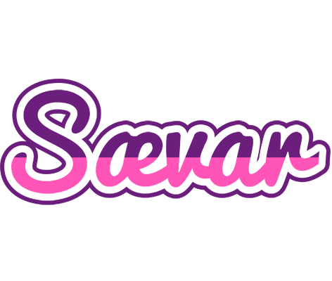 Sævar cheerful logo