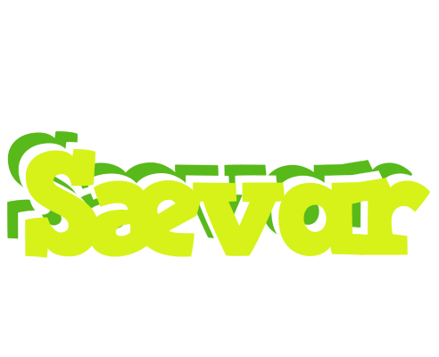 Sævar citrus logo