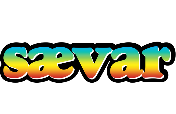 Sævar color logo