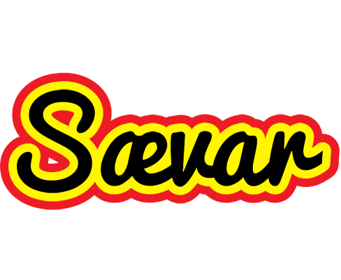 Sævar flaming logo