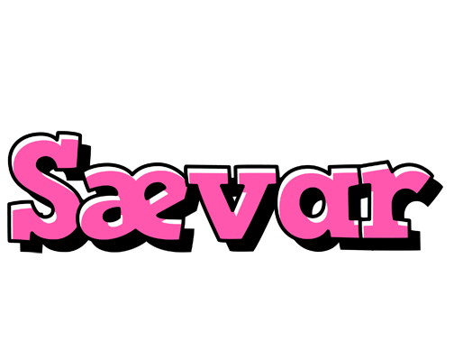 Sævar girlish logo