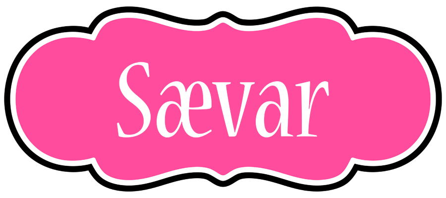 Sævar invitation logo