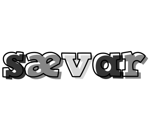 Sævar night logo