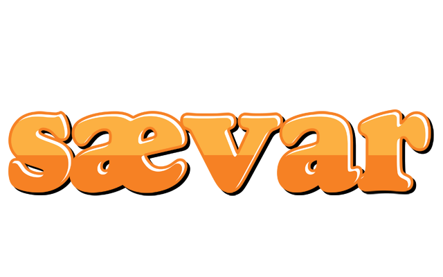 Sævar orange logo