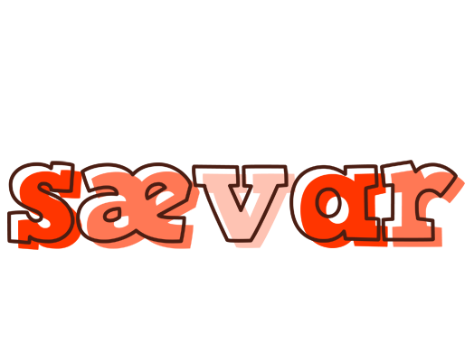 Sævar paint logo